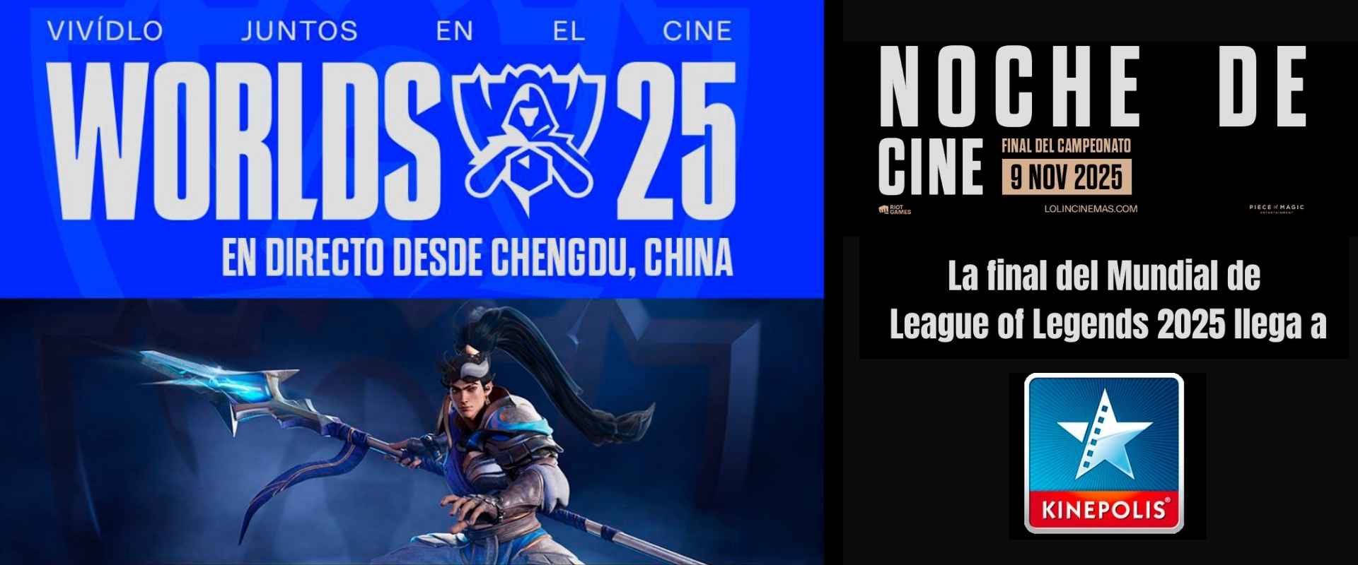 🎮 Vive la final del LoL Worlds 2025 en Granaita